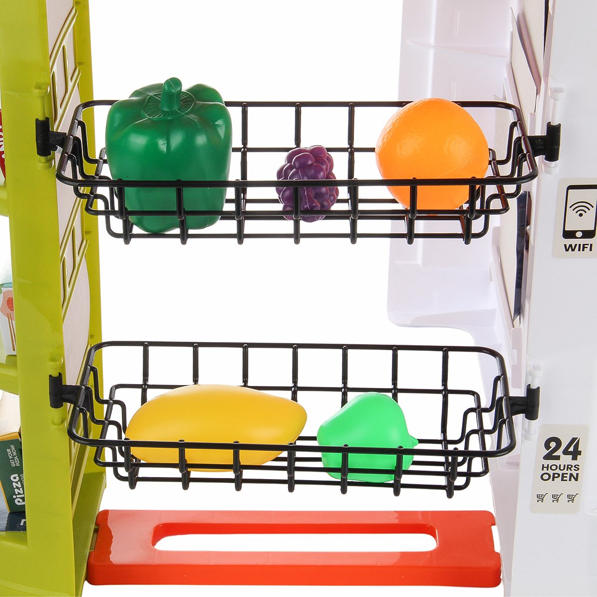 Игровой набор Veld Co касса, тележки и корзинки, прилавок, продукты - фото 7