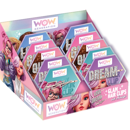 WOW, Заколка для волос с надписью GLAM