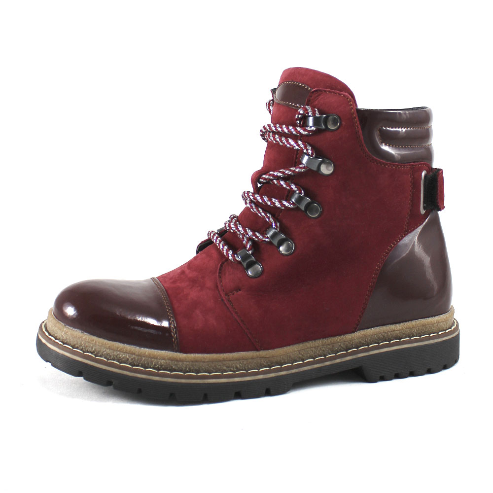 Ботинки BEST.A 270/22-СВ BEST.A Ботинки для девочки,бордовый нубук - фото 1