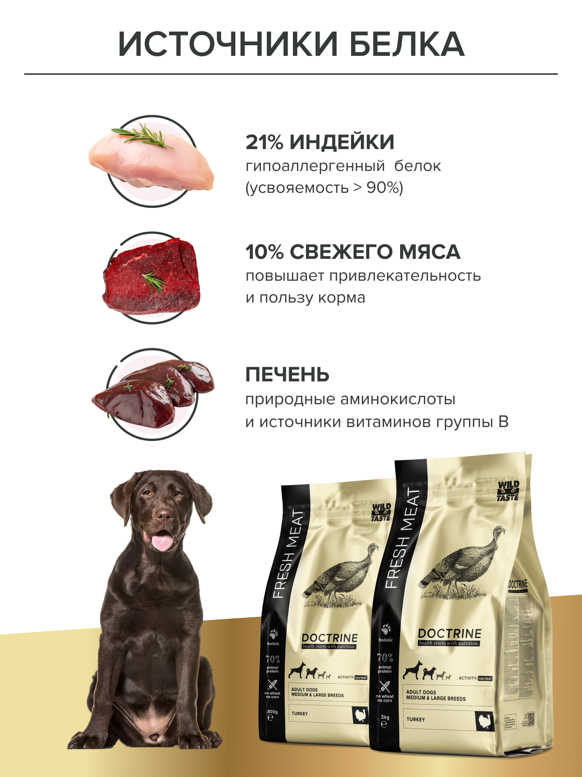 Корм DOCTRINE 0,8кг - фото 5