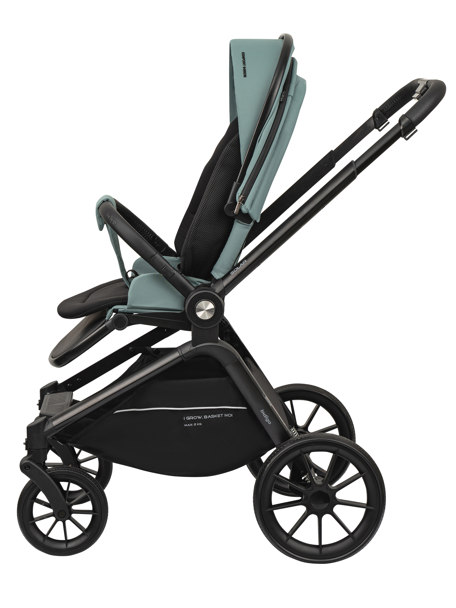 Коляска 3в1 Indigo Solar зеленый - фото 15