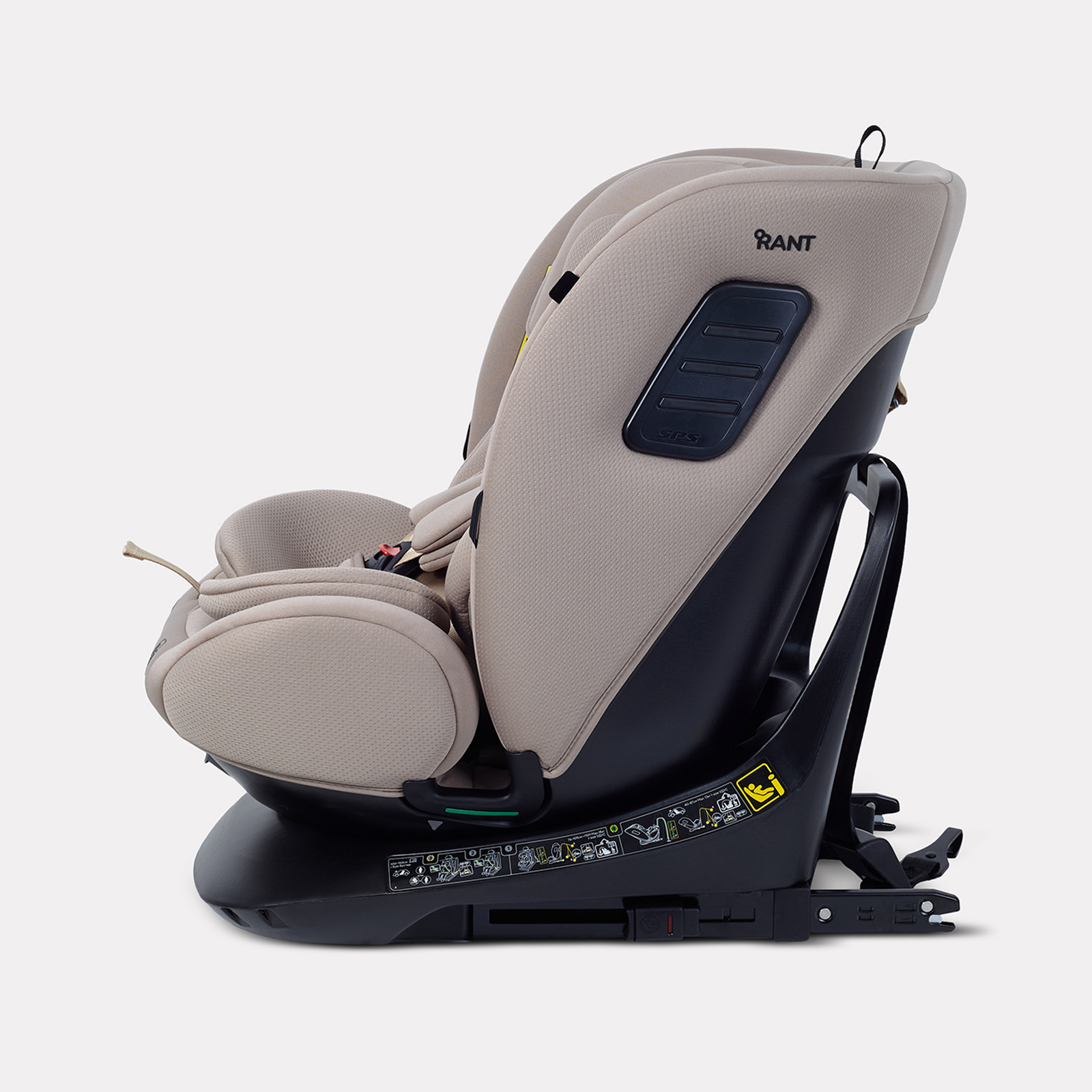 Автокресло Rant Skyline isofix Isofix 0+/1/2/3 (0-36 кг) бежевый - фото 4