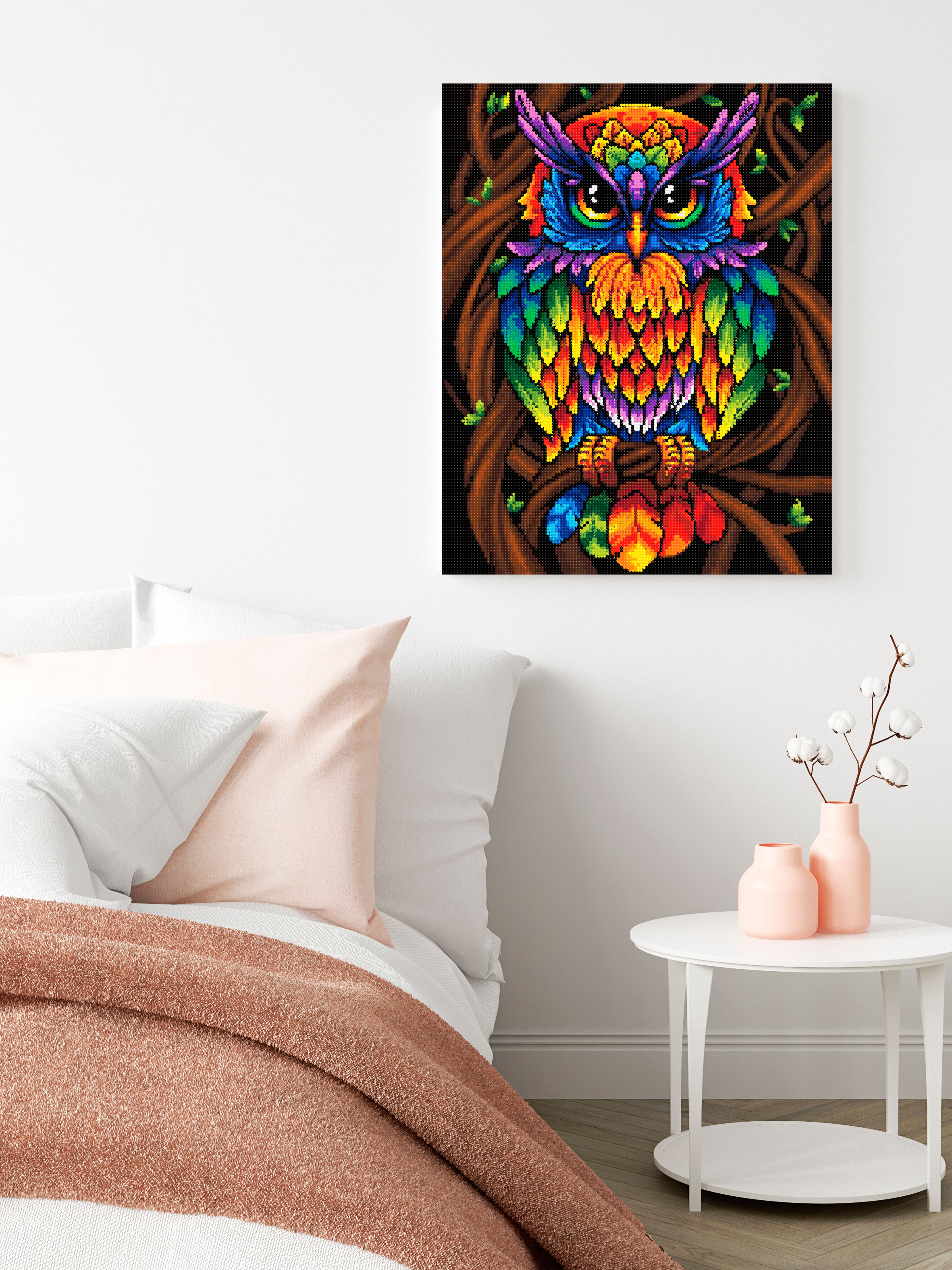 Алмазная мозаика Art sensation Яркая сова - фото 3