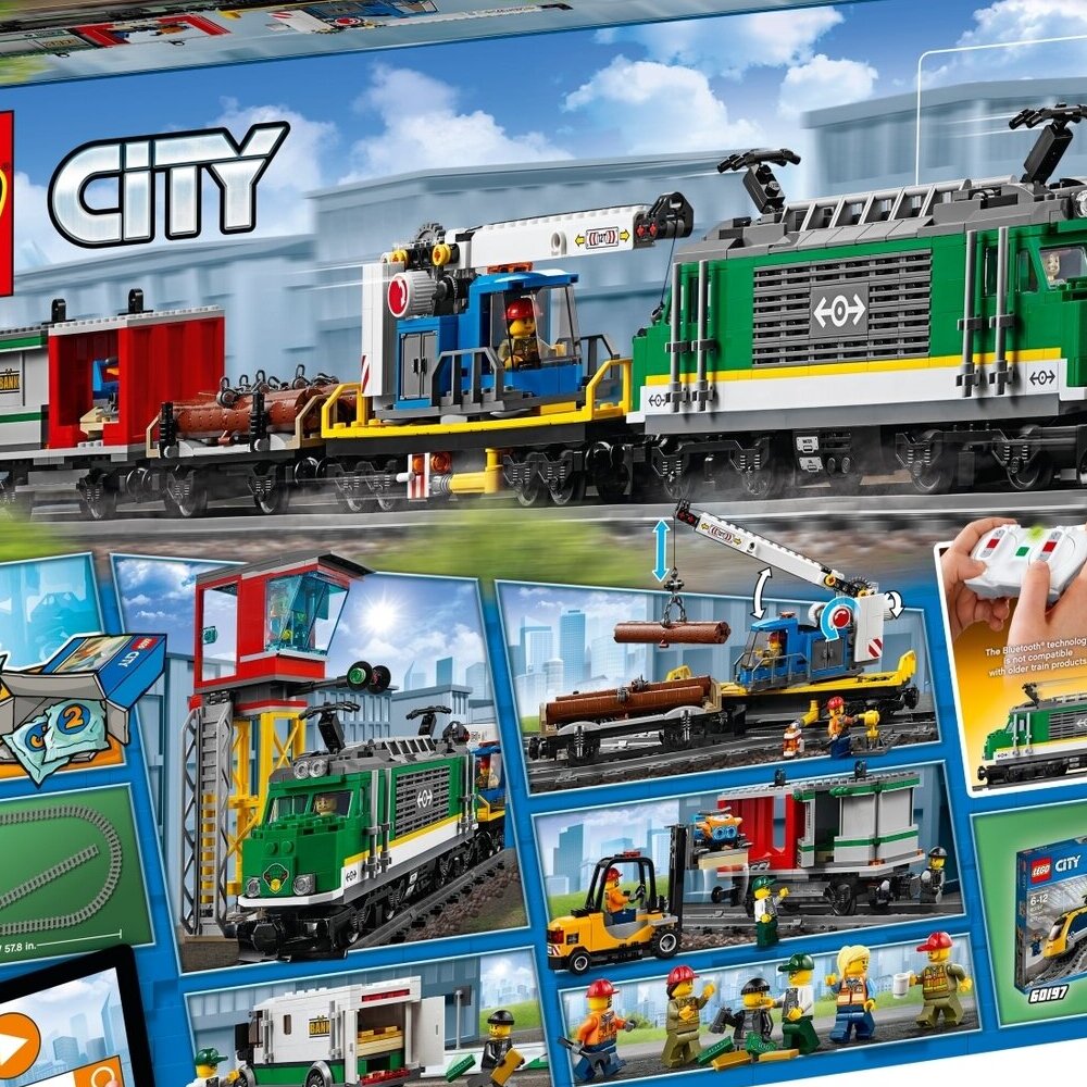 Конструктор LEGO City Грузовой поезд 60198 1226 дет. - фото 6