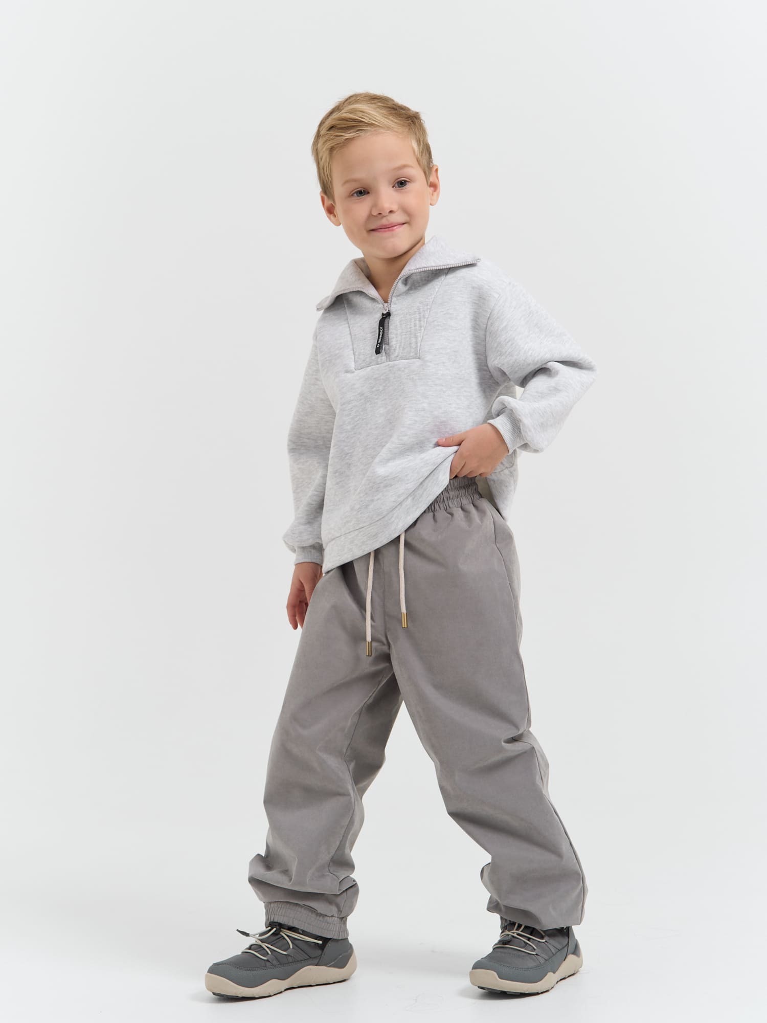 Брюки BUNGLY 1R7518/Пепел - фото 2