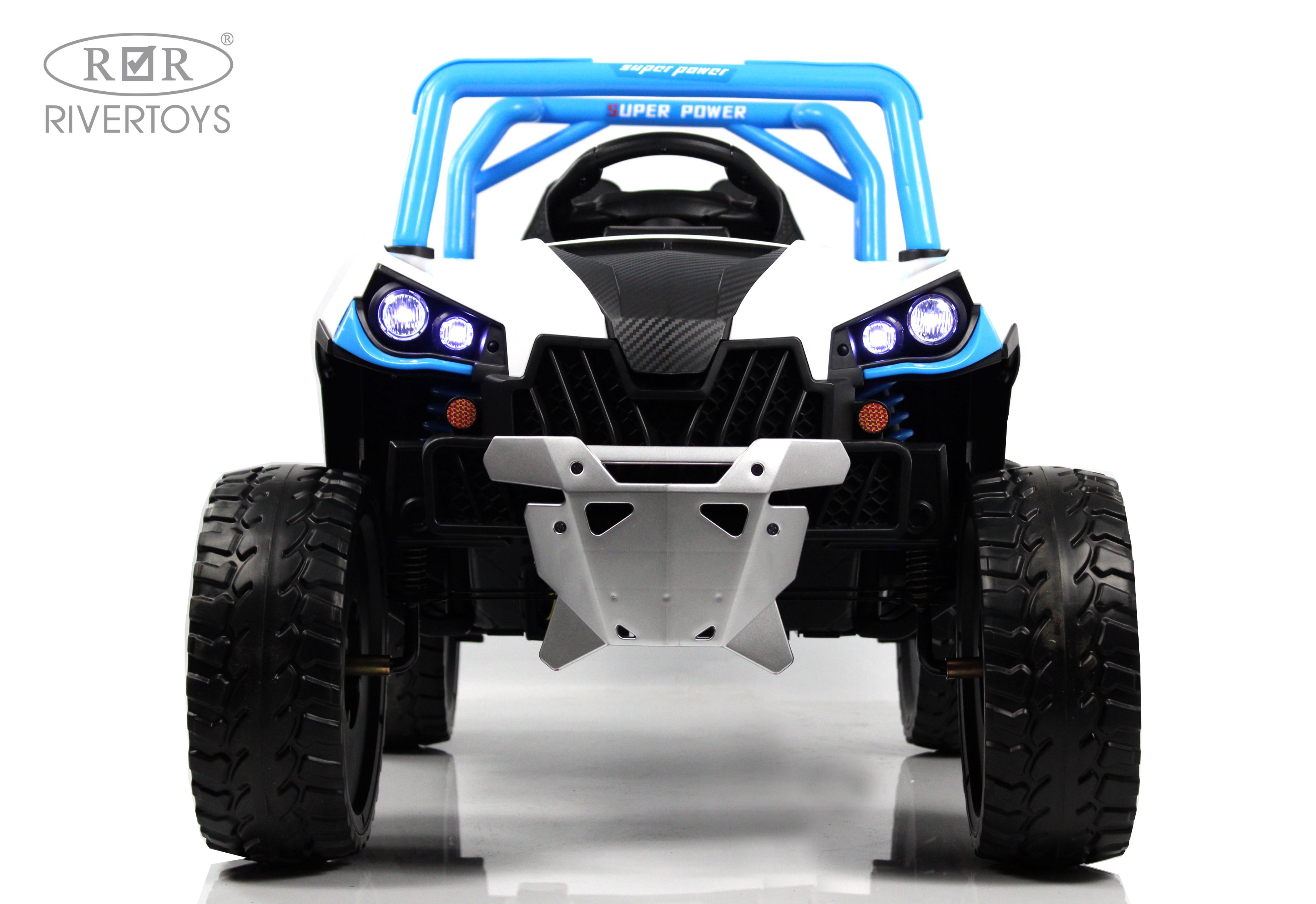 Электромобиль RIVERTOYS F888FF-BLUE С пультом ДУ - фото 18