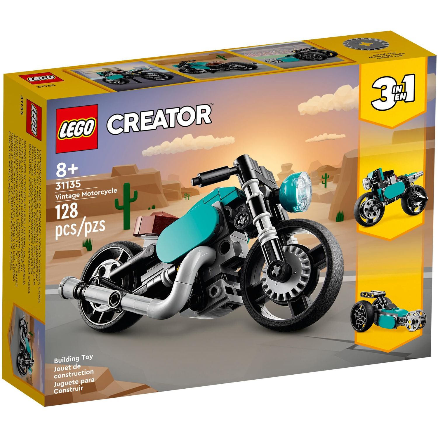 Конструктор LEGO Creator Vintage Motorcycle 128 дет. - фото 1