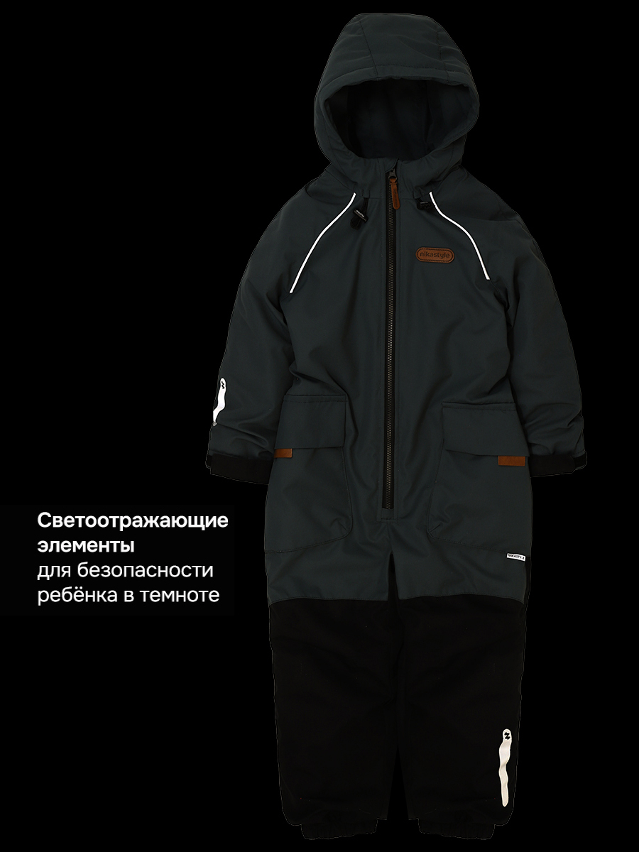 Комбинезон NIKASTYLE 8м1726 мох/черный - фото 11