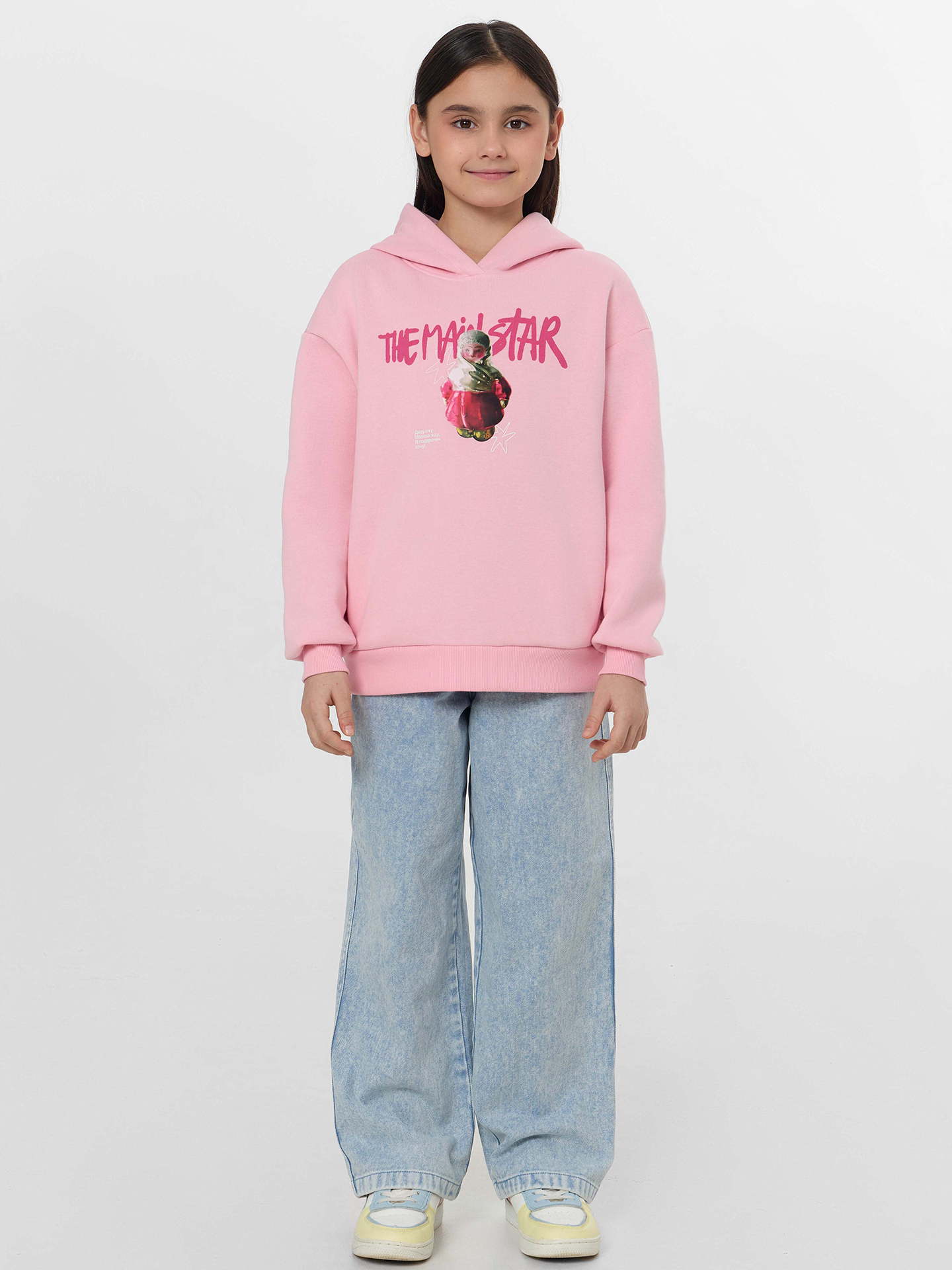 Худи Mark Formelle (Марк Формэль) 127921/нежно -розовый +печать - фото 3