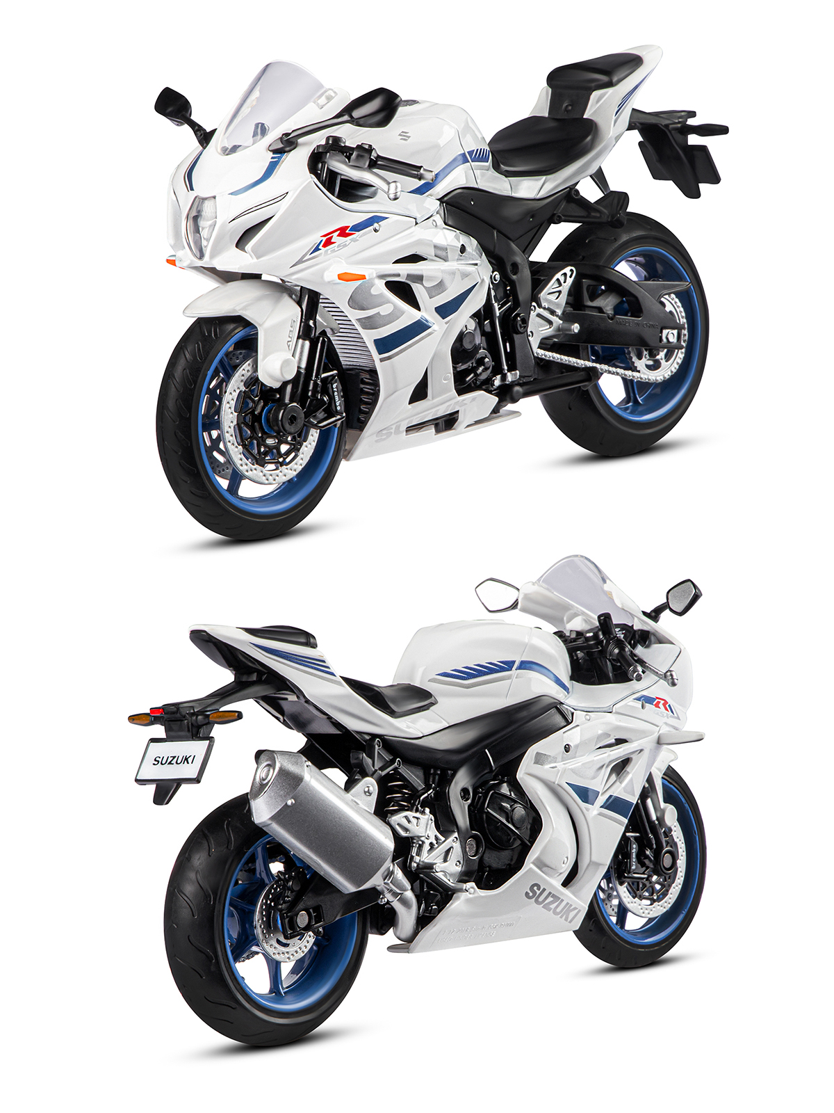 Мотоцикл АВТОпанорама Suzuki GSX R1000 1:12 JB1251605 - фото 9