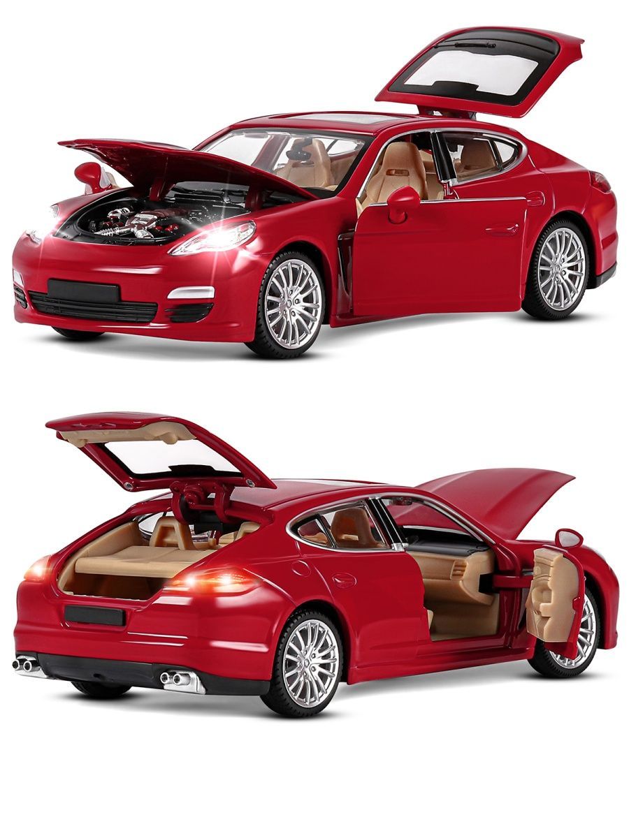 Автомобиль АВТОпанорама Porsche Panamera S 1:24 JB1251133 - фото 8