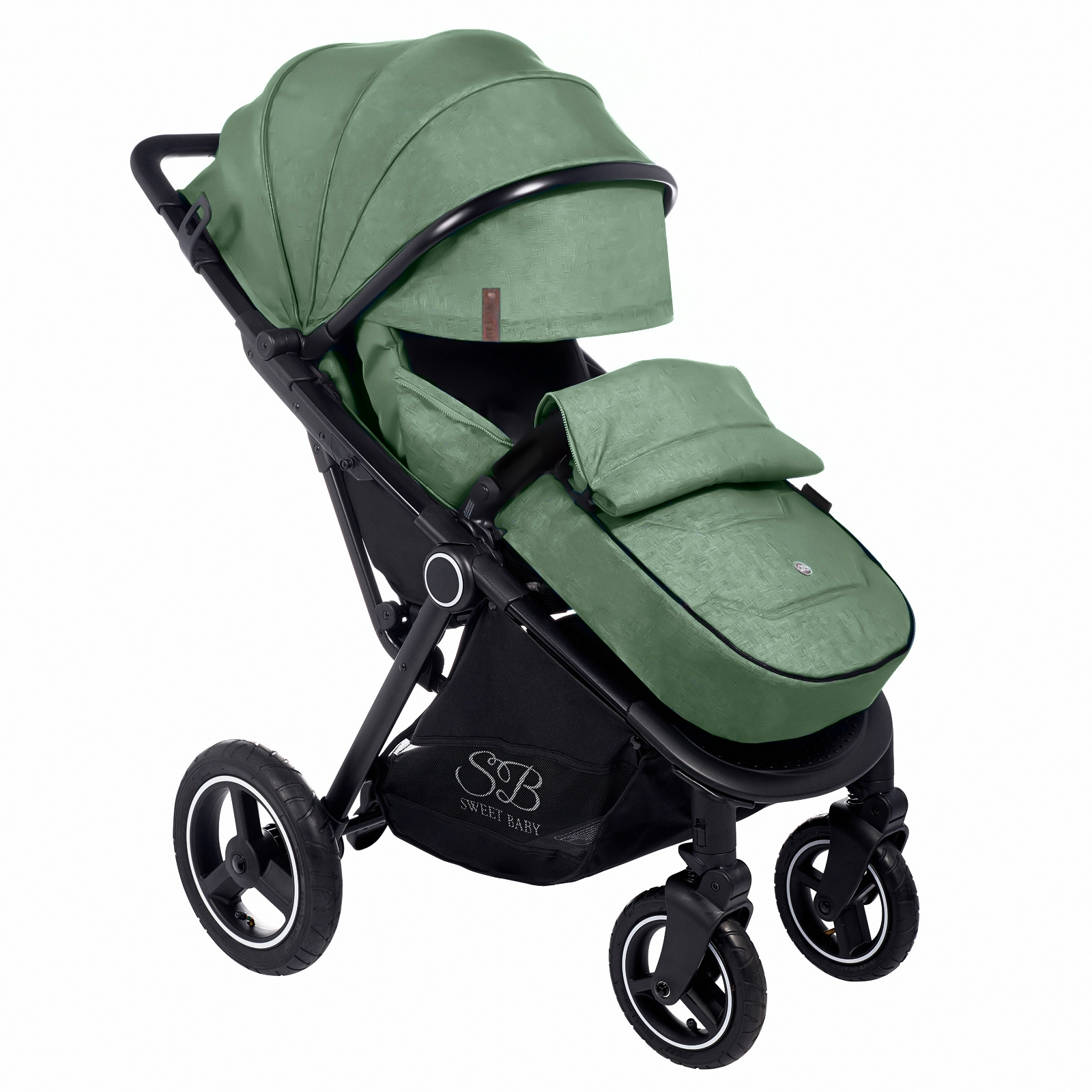 Коляска прогулочная Sweet Baby Suburban Compatto Air Green - фото 5