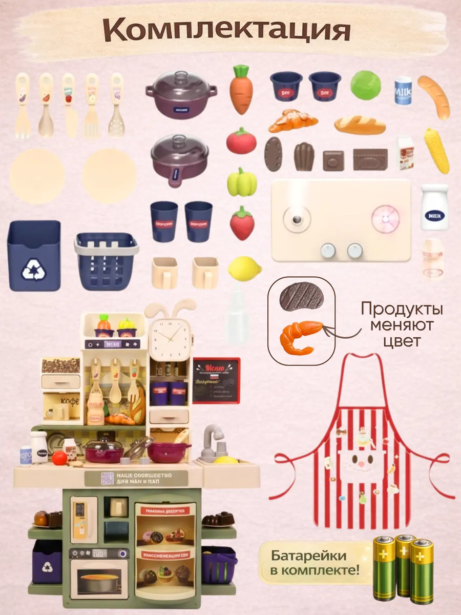 Игрушечная кухня HAPPY LAMA - фото 6