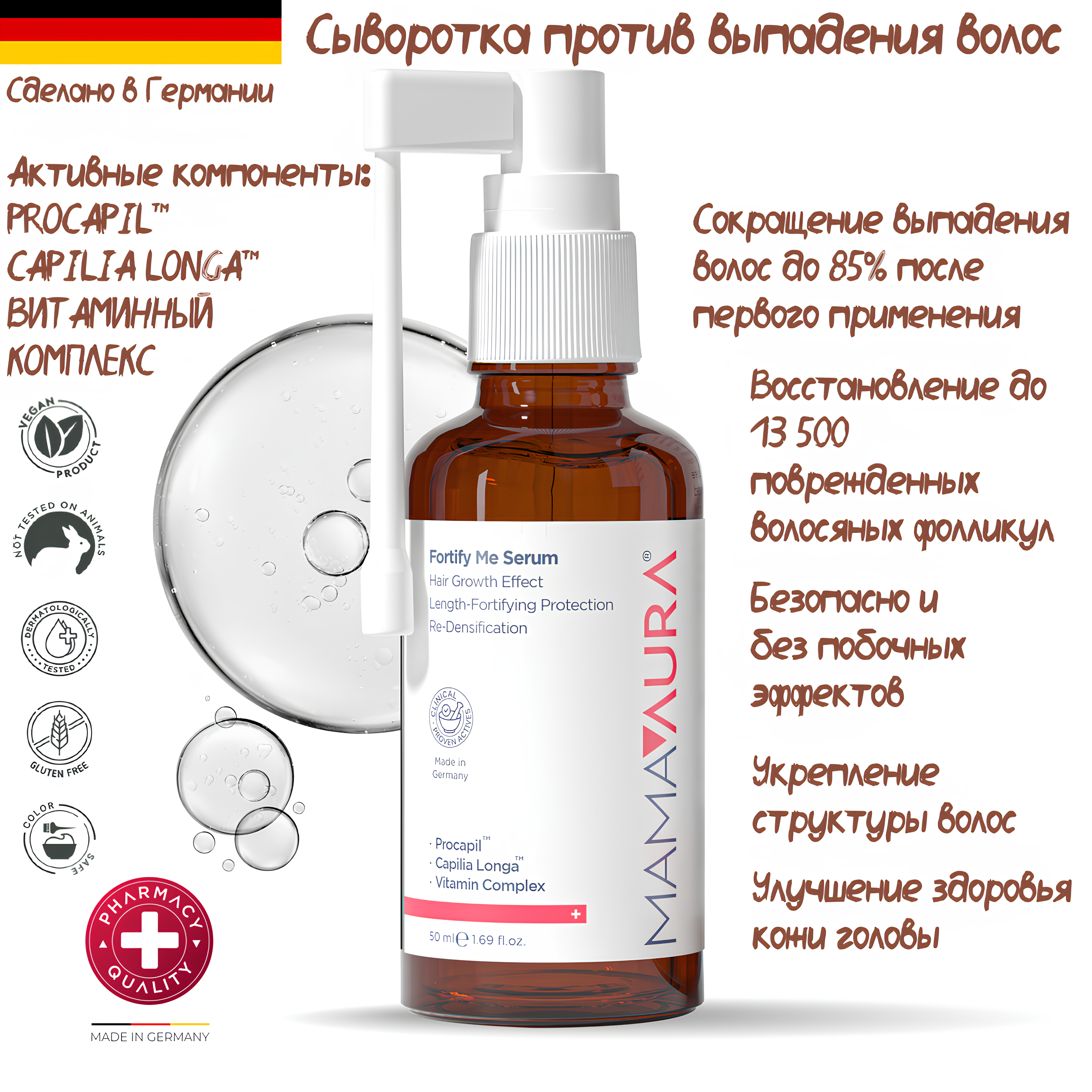 Сыворотка MAMAAURA Fortify Me 50 мл - фото 1