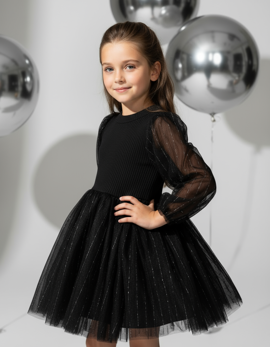 Платье Artcher kids Dress001black - фото 7