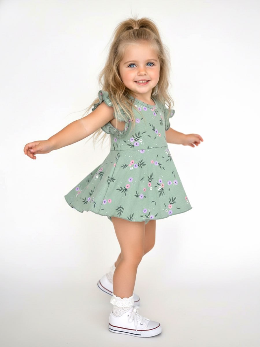 Боди VEDDI 079к-21-полынь/цветы - фото 1