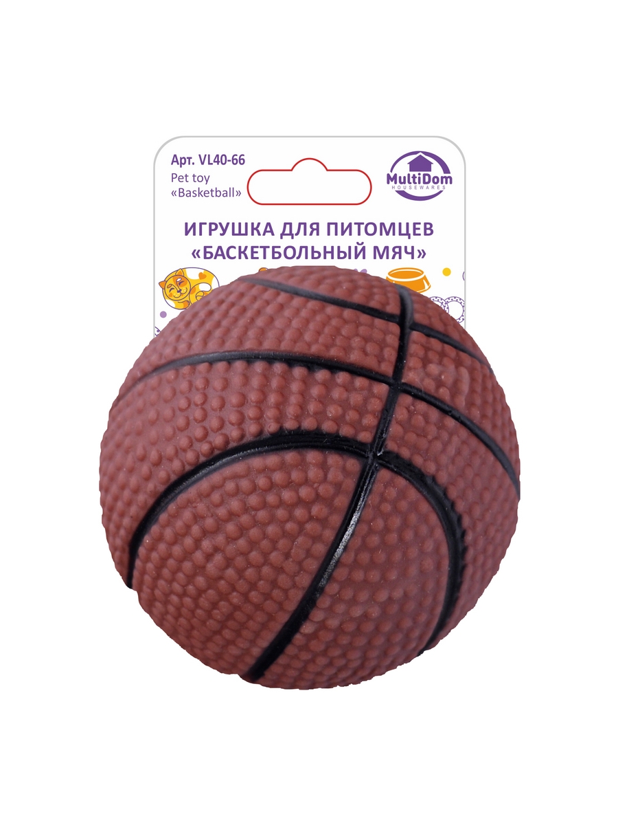 Игрушка Мультидом Баскетбольный мяч диаметр 6.5см - фото 1