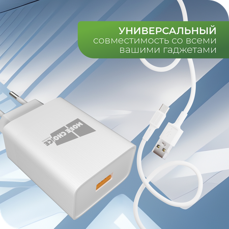 Сетевое зарядное устройство More Choice NC52QCm