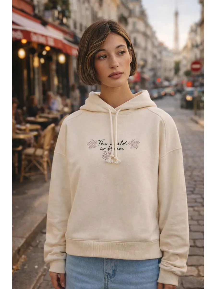 Худи Mark Formelle (Марк Формэль) 122954/сливочное масло +печать - фото 8