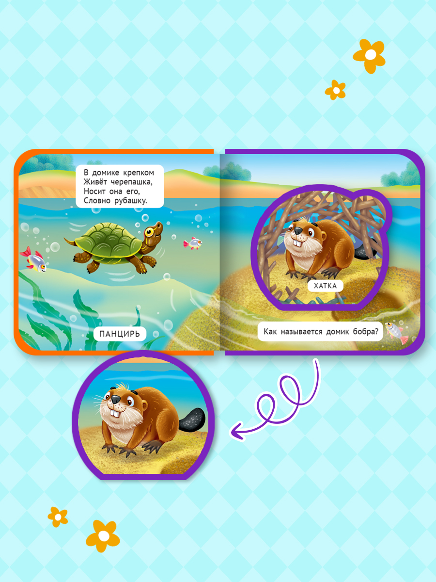 Книжка мягкая Проф-Пресс с пазлами на пене ЭВА Чей это домик - фото 5