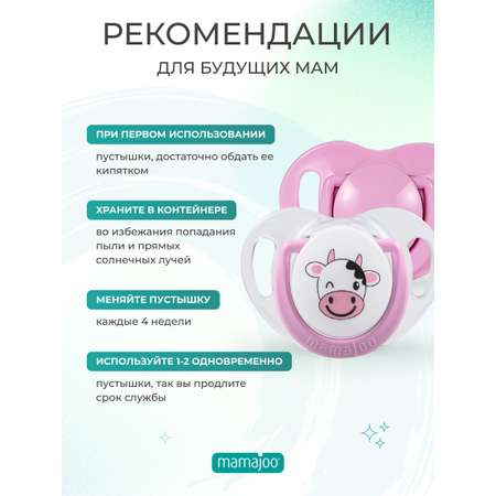 Пустышка Mamajoo силикон от 12 мес. 2 шт.