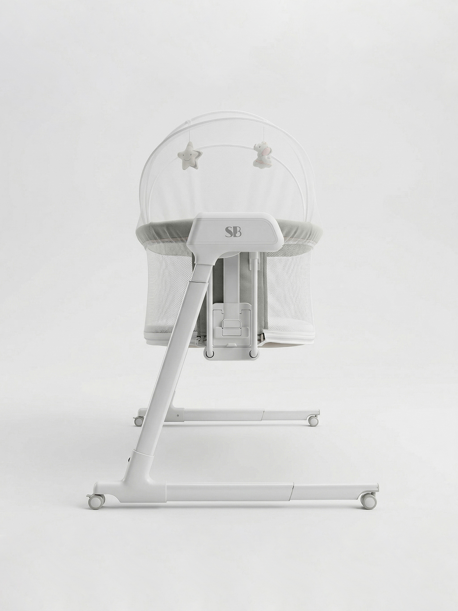 Колыбель Sweet Baby Comfort белая/серая серый - фото 5