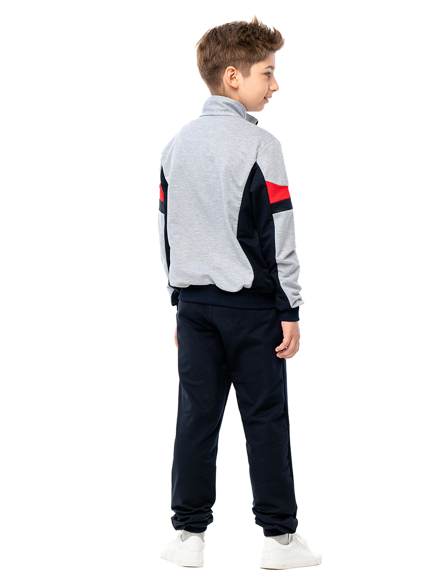 Спортивный костюм RODOS М-188/Синий_светло-серый_красный - фото 3