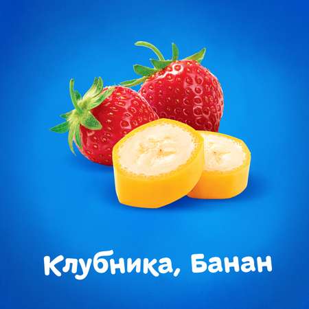 Йогурт питьевой Агуша 2.7% клубника-банан 180г с 8месяцев