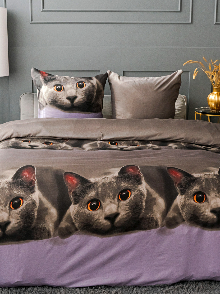 Комплект постельного белья PAVLine Котик двуспальный - фото 7