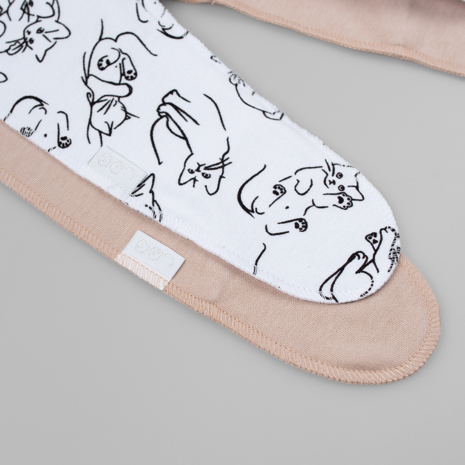 Ползунки 2 шт LEO 1001А-15_белый/пудровый - фото 8