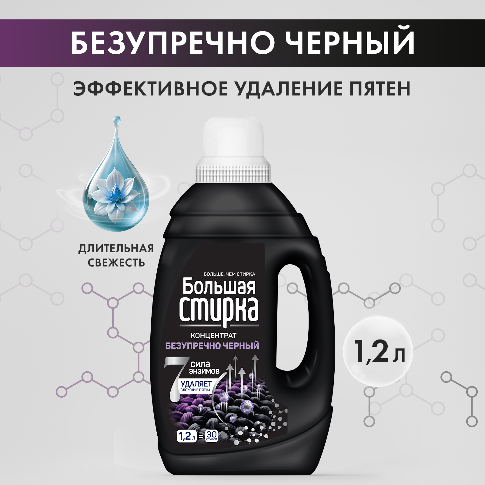 Гель Большая Стирка для черного белья 1200 г - фото 10