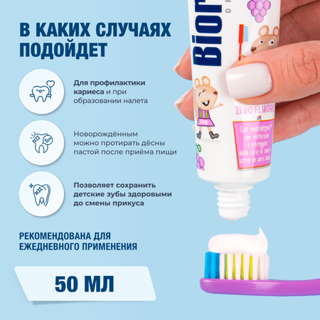 Зубная паста Biorepair без фтора фруктовый