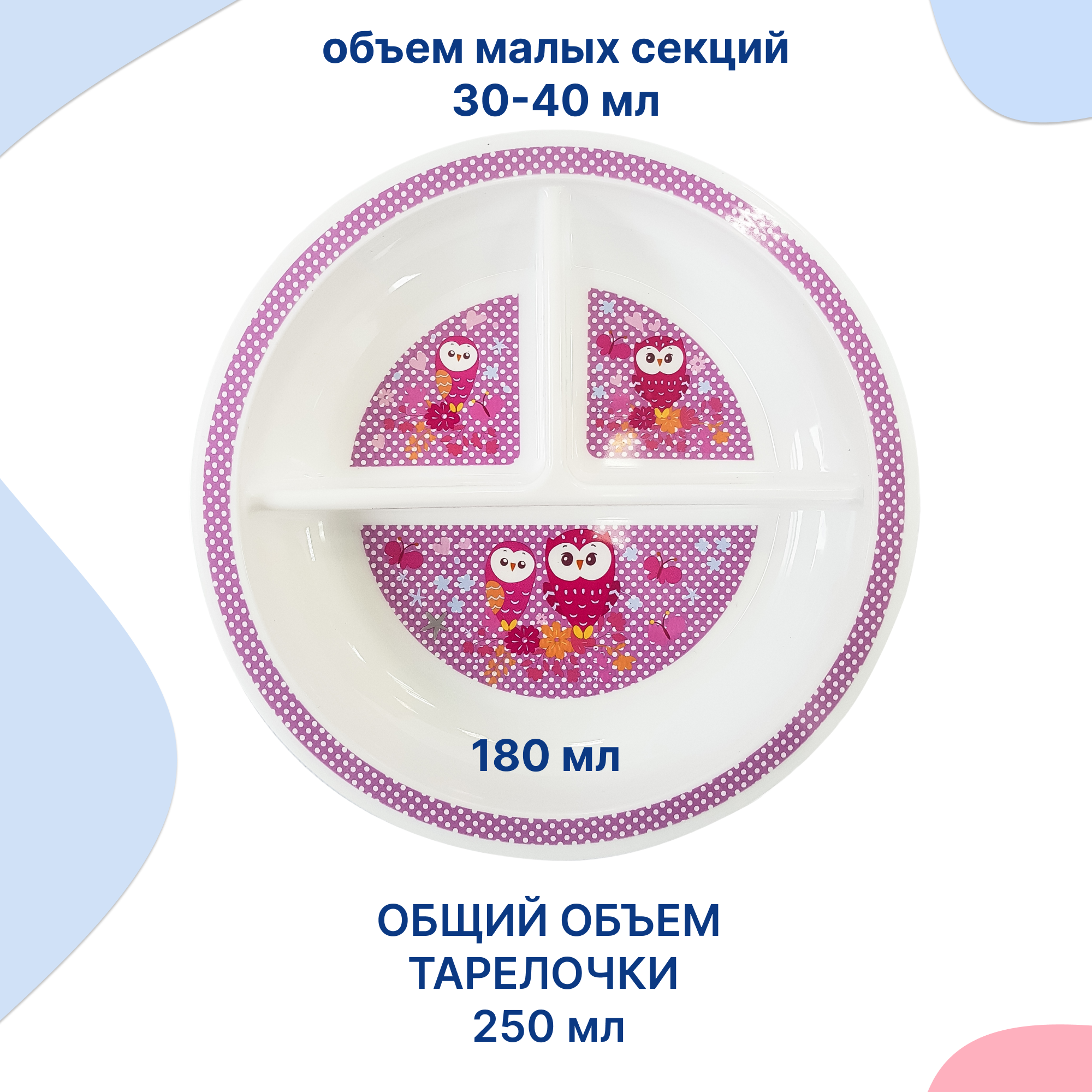 Тарелка Uviton тарелочка детская 1 предм. - фото 3