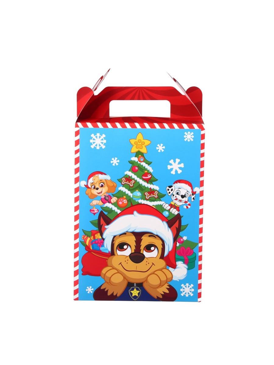 Коробка складная, новогодняя Paw Patrol "С Новым годом", 20 х 33 х 10 см - фото 2