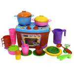 Игрушечная кухня Zarrin Toys с аксессуарами: 35 шт.