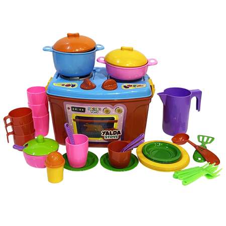 Игрушечная кухня Zarrin Toys с аксессуарами: 35 шт.