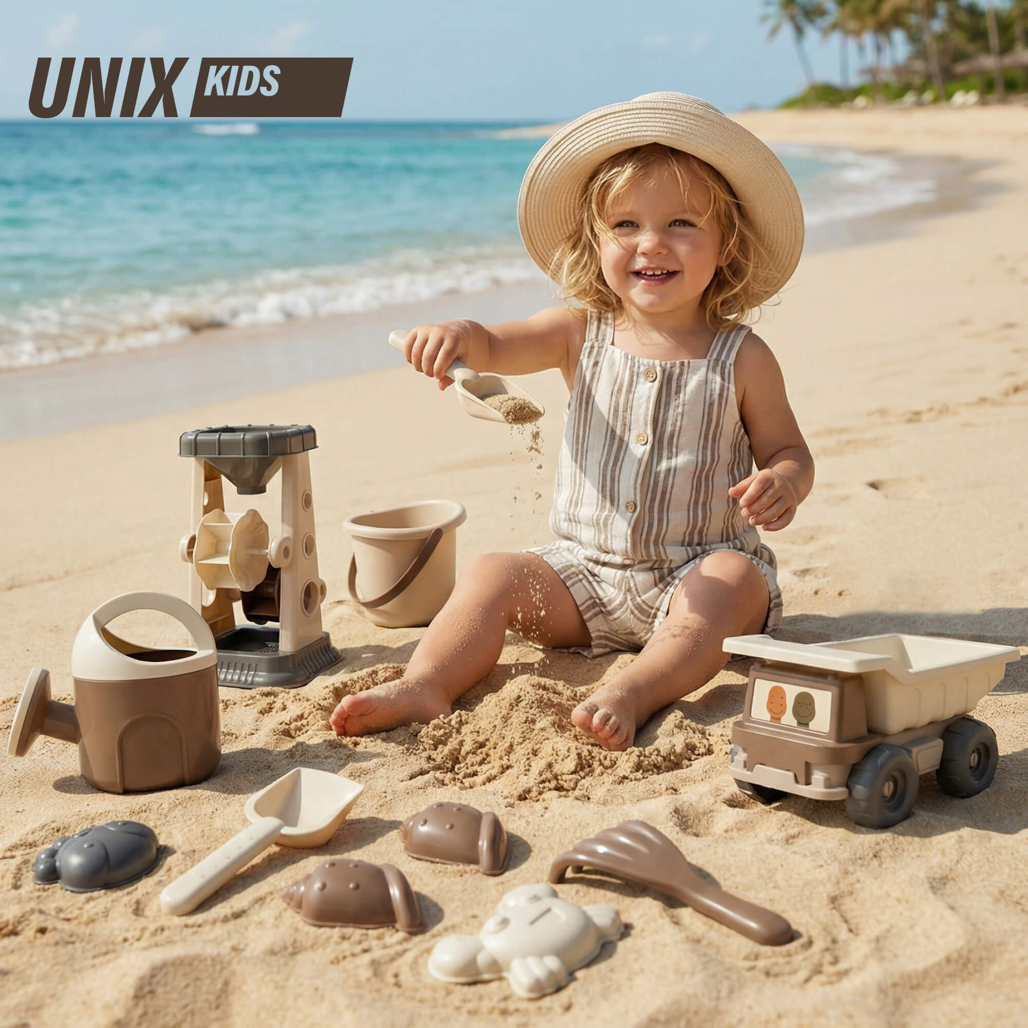 Песочный набор UNIX Kids 14 предм. - фото 1