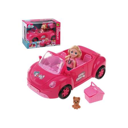Игровой набор Наша Игрушка машинки розовый