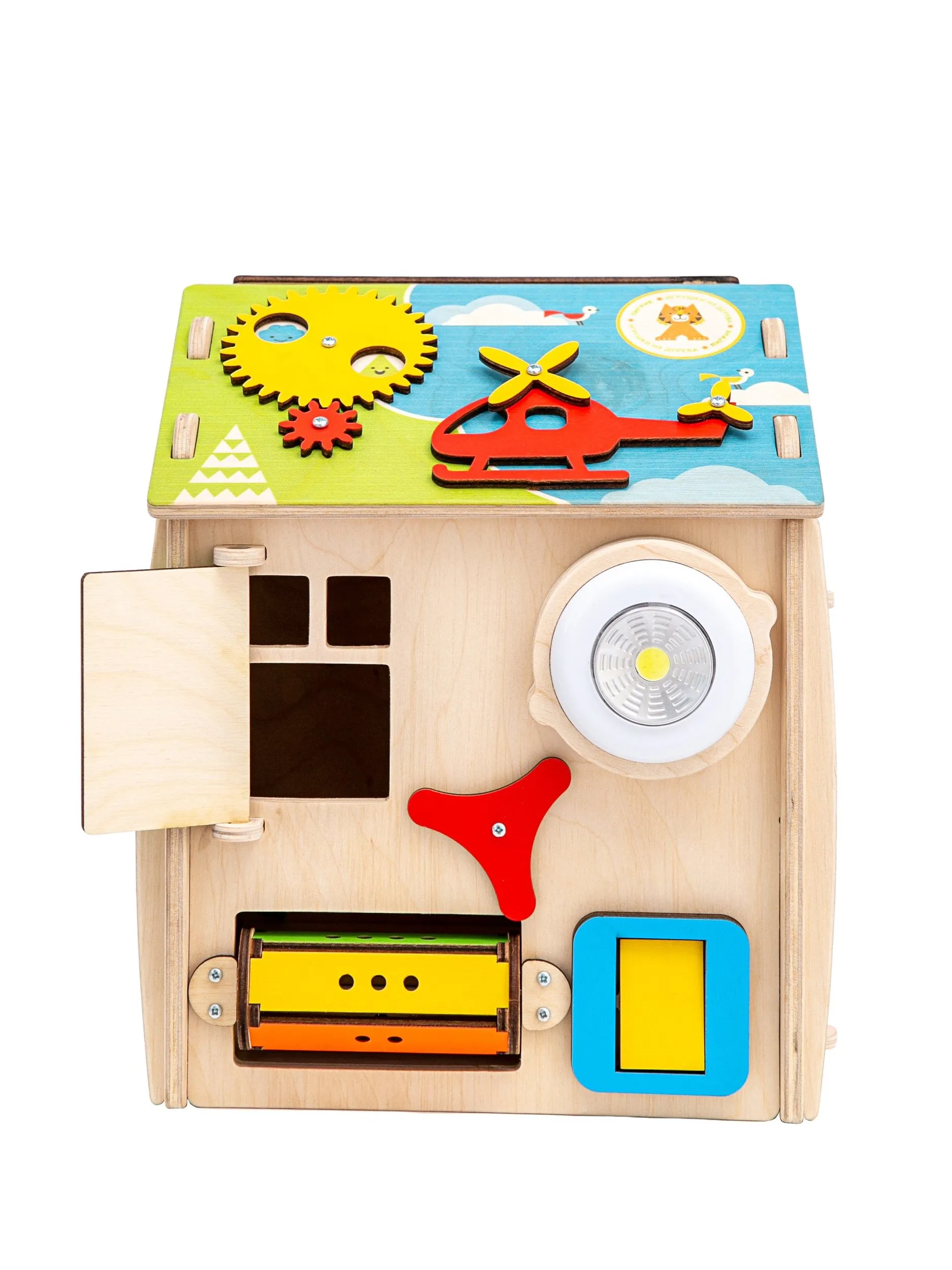 Игрушка Mag Wood бизиборд Кручу-верчу - фото 14