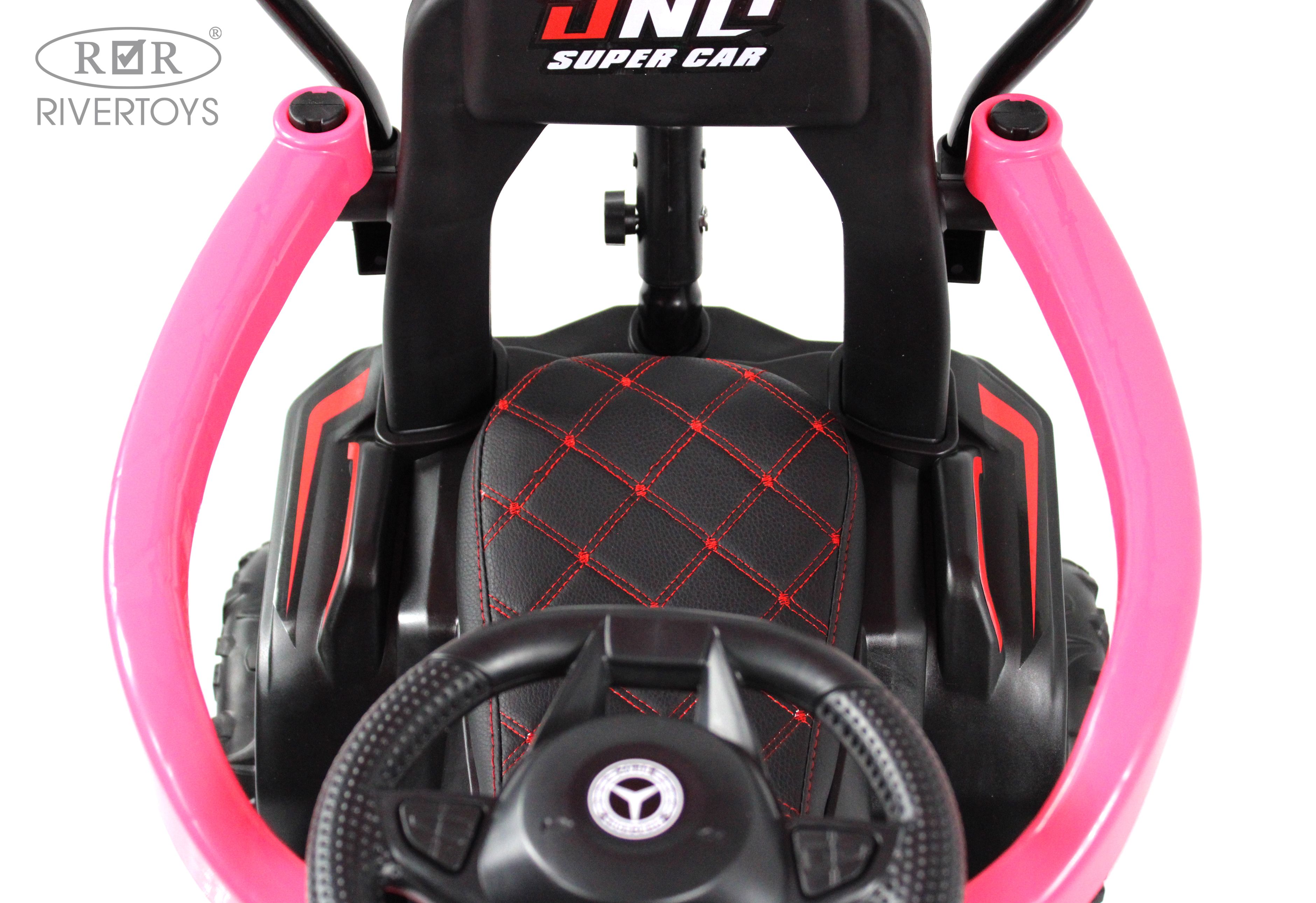 Электромобиль RIVERTOYS G005GG-PINK С пультом ДУ - фото 11