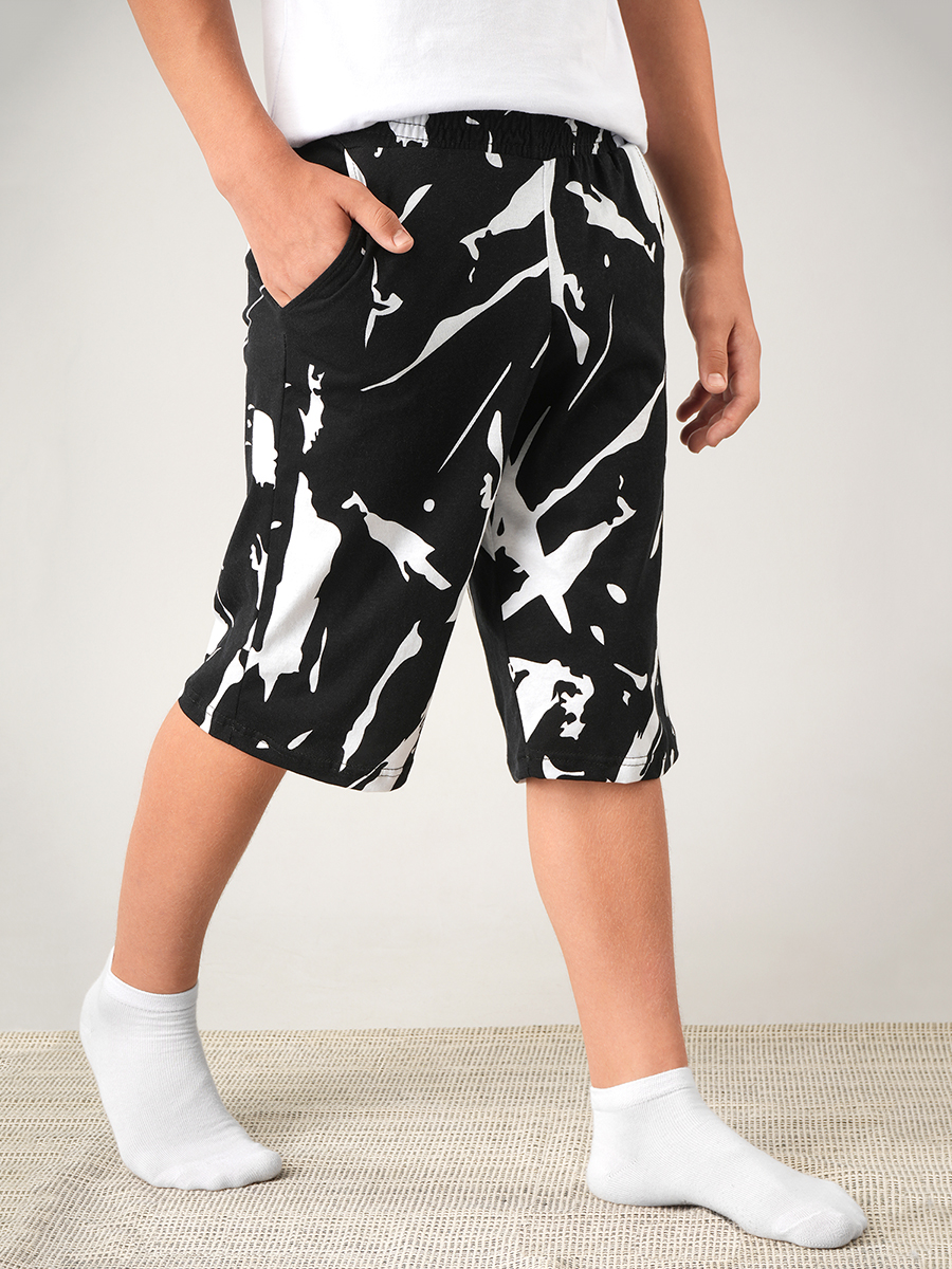 Шорты HappyFox HF037SPкляксы.черный.белый - фото 7