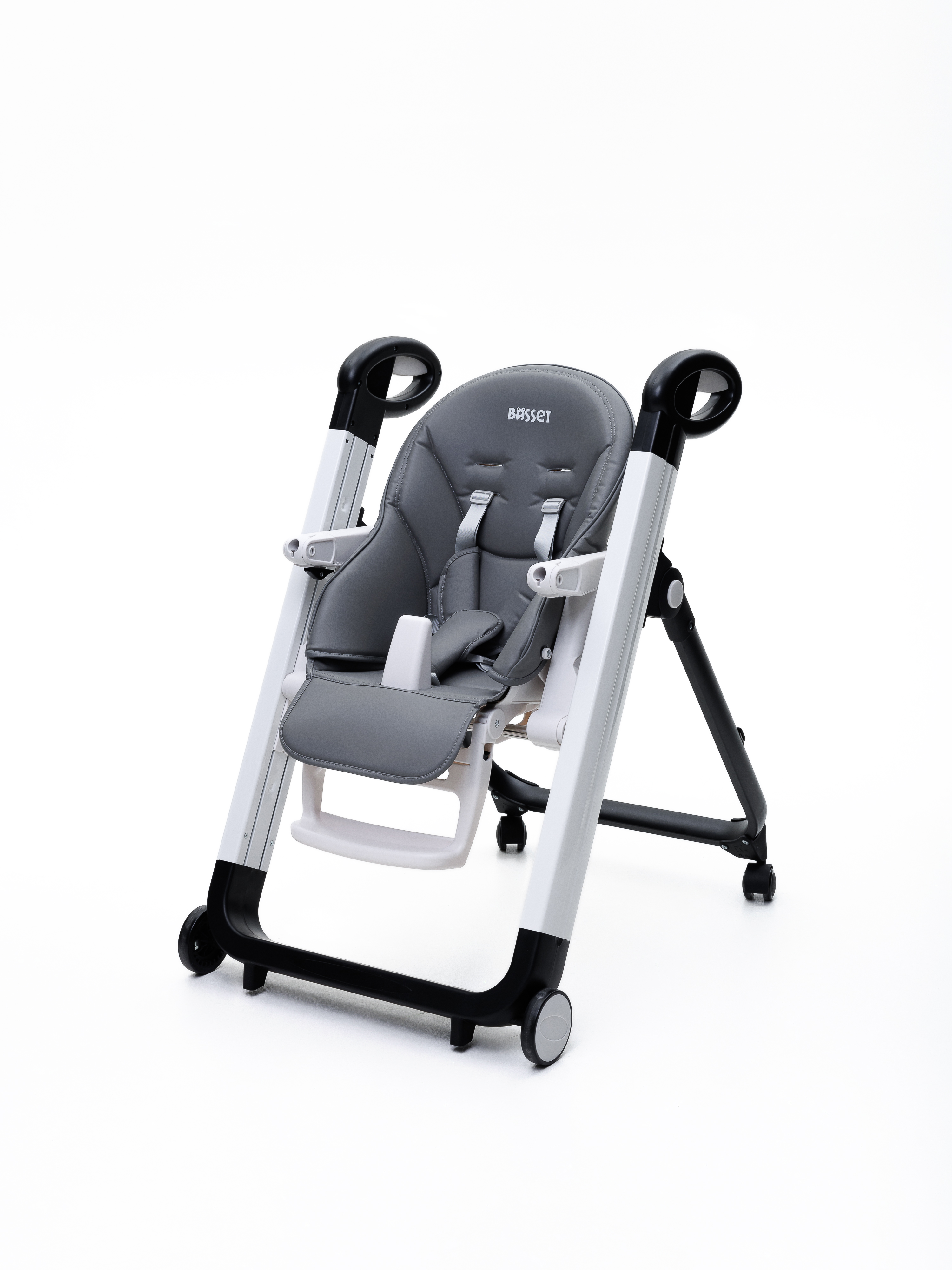 Стульчик для кормления BASSET B2 серый - фото 28