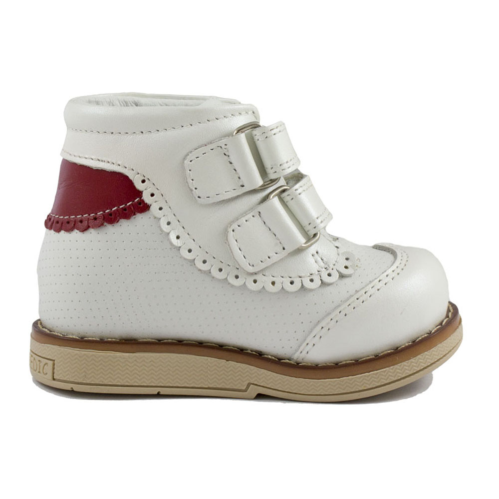 Ботинки Europen 004-32-33-СВ EUROPEN Ботинки для девочки,белый кожа - фото 2