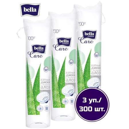 Ватные диски Bella 3 упак. 100 шт.