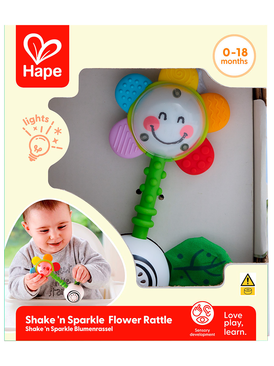 Игрушка Hape погремушка Погремушка светящийся цветок - фото 10