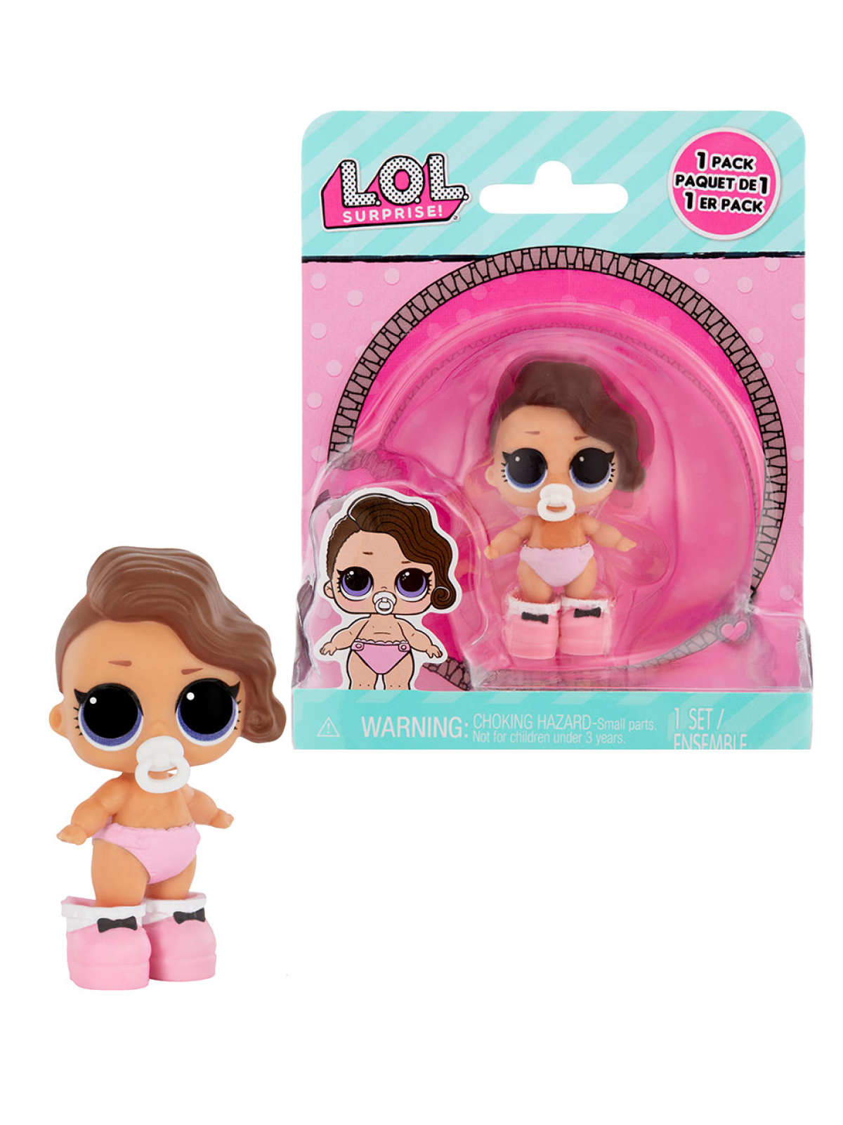 Кукла мини L.O.L. Surprise! opp Lil Sis Шикарная крошка 987420 коричневая lil sis - фото 6