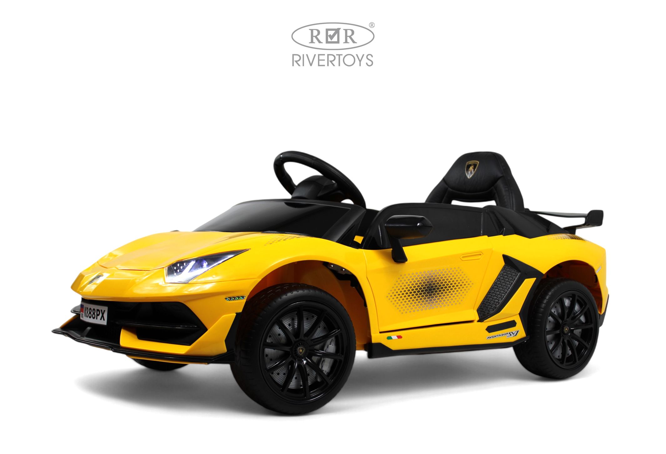 Электромобиль RIVERTOYS K888PX-YELLOW С пультом ДУ - фото 1