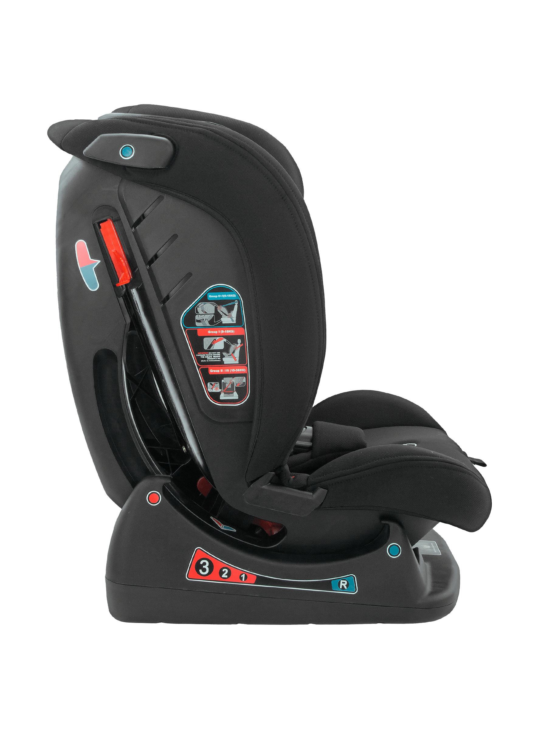 Автокресло Indigo Reflex 0+/1/2/3 (0-36 кг) черный - фото 15