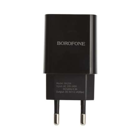 Сетевое зарядное устройство Borofone кабель Type-C 1м Черный