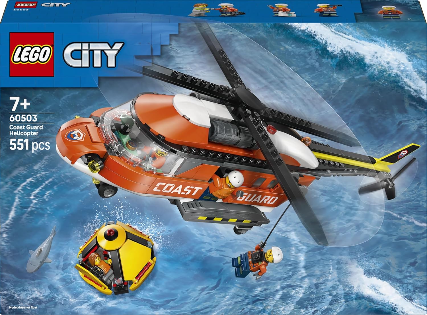 Конструктор LEGO City Вертолет береговой охраны 551 дет. - фото 6